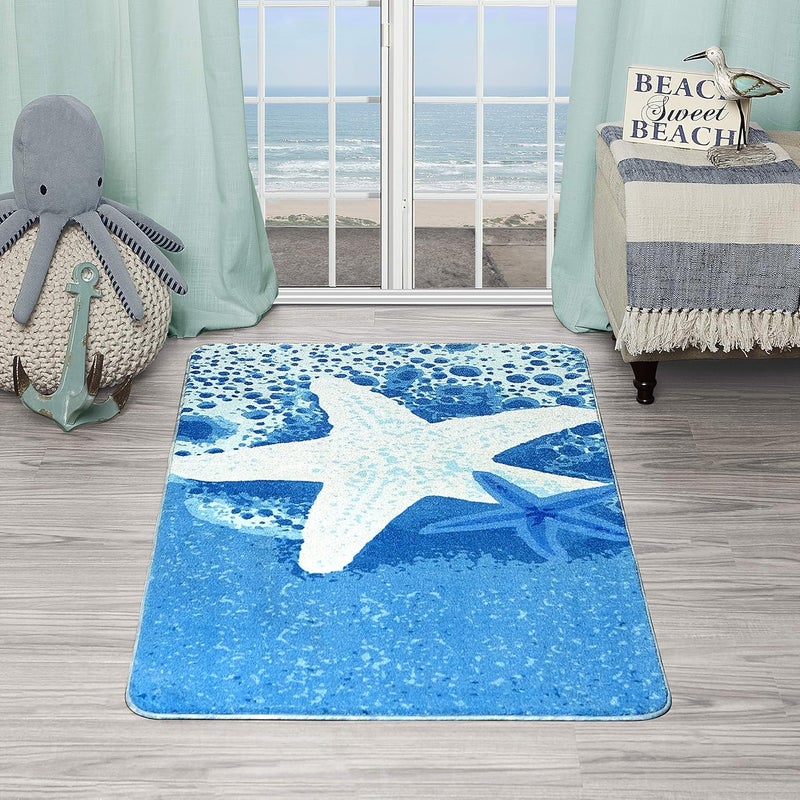 Evolur Home Star Fish Nursery Rug - Image 1